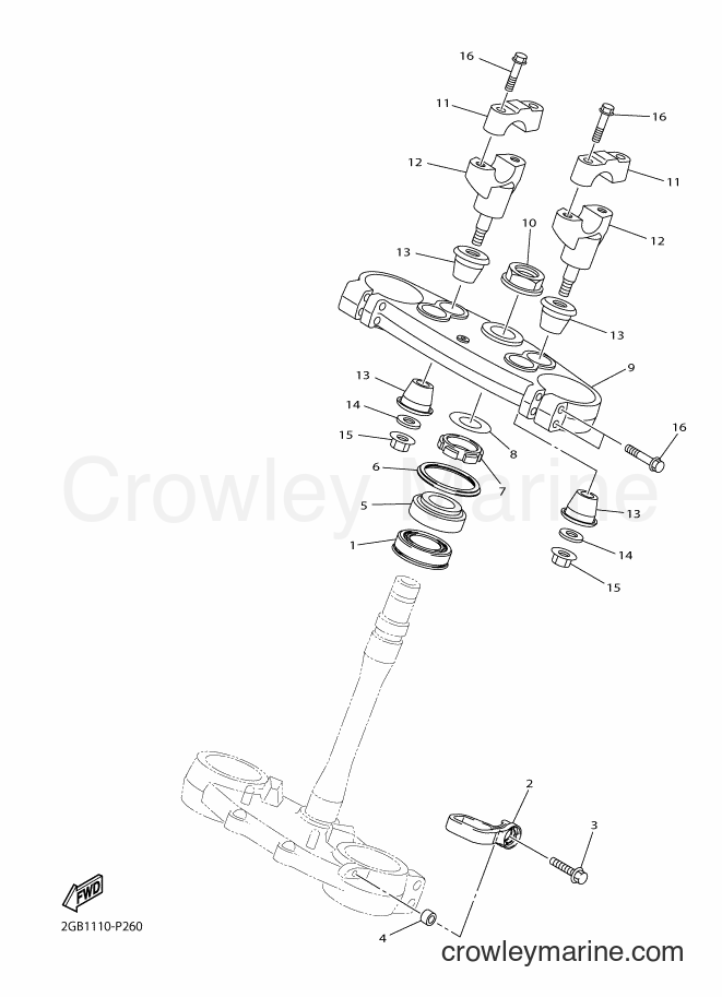 2018 Dirt Bike WR450F - WR450F (2GCC) [010] - STEERING