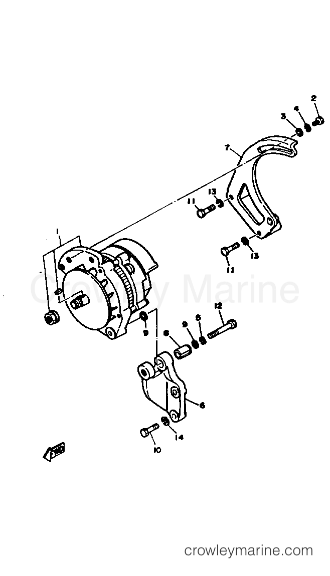 Yamaha Motors V8_5.0_ENGINE_EST - ALTERNATOR