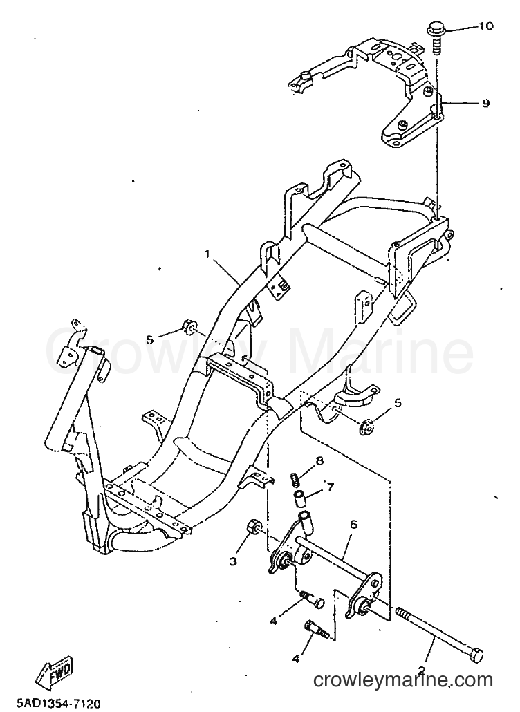 Yamaha Motors YN50 (5BW2) [010] - FRAME