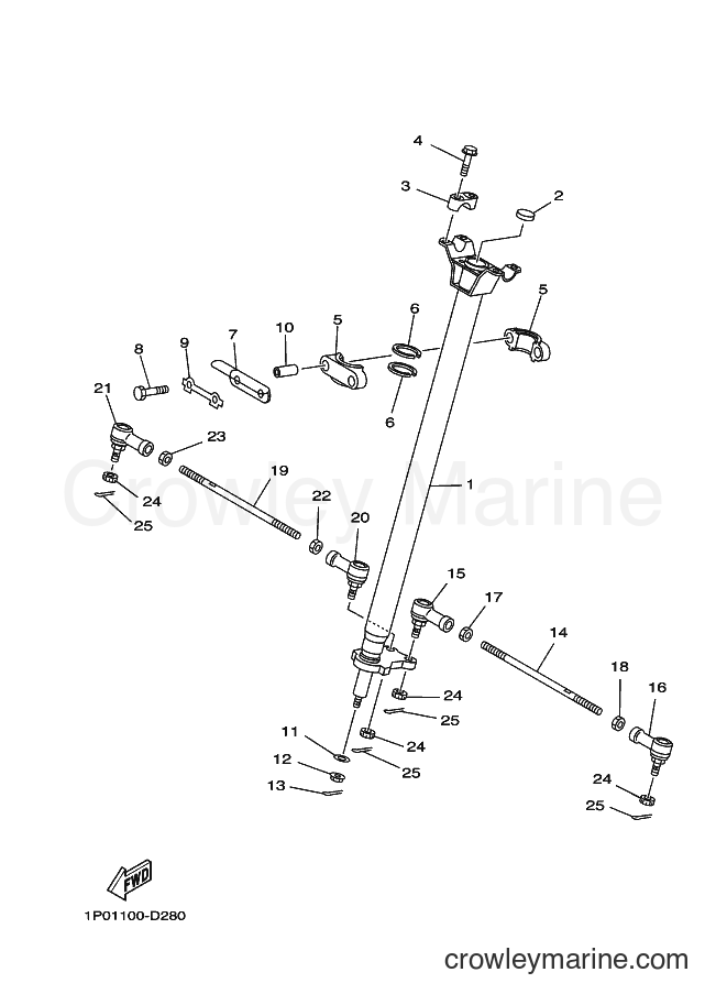 2009 ATV YFM250 - YFM250 (1P0K) [010] - STEERING
