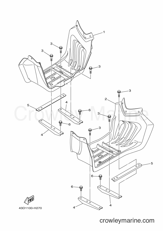 2012 ATV YFM90R - YFM90R (43DC) [010] - STAND & FOOTREST