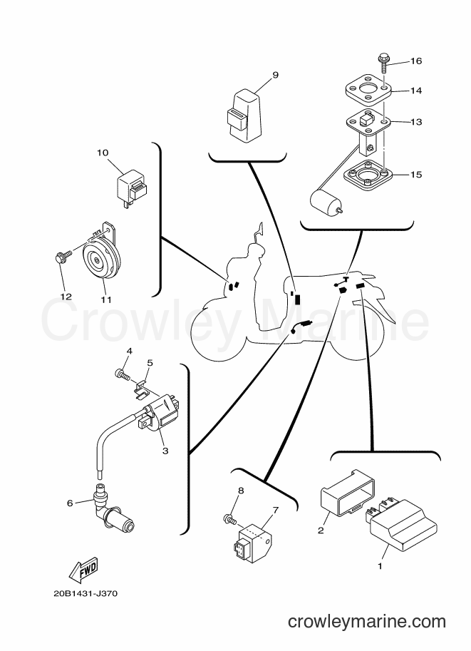 Yamaha Motors AF115S (20B8) [010] - ELECTRICAL 2