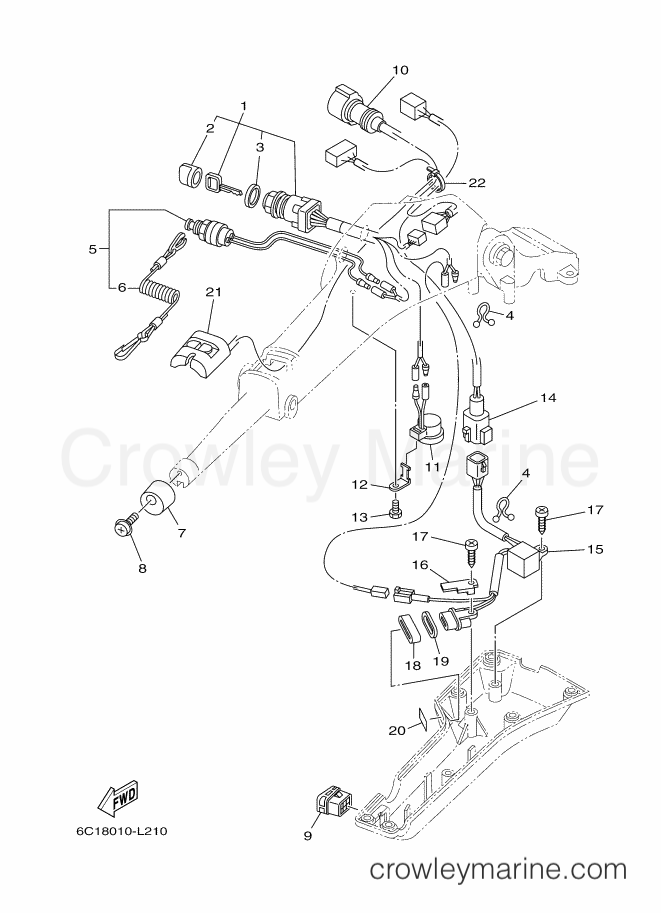 Yamaha Motors F50FETL (6C19) [290] - STEERING 2