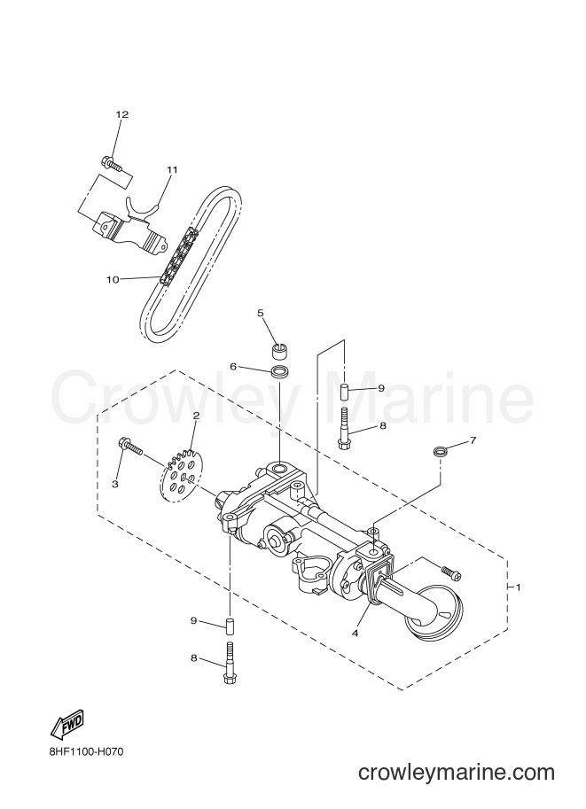 2014 Snowmobile RS10VTGT - RS10VTGT (8HX6) [010] - OIL PUMP