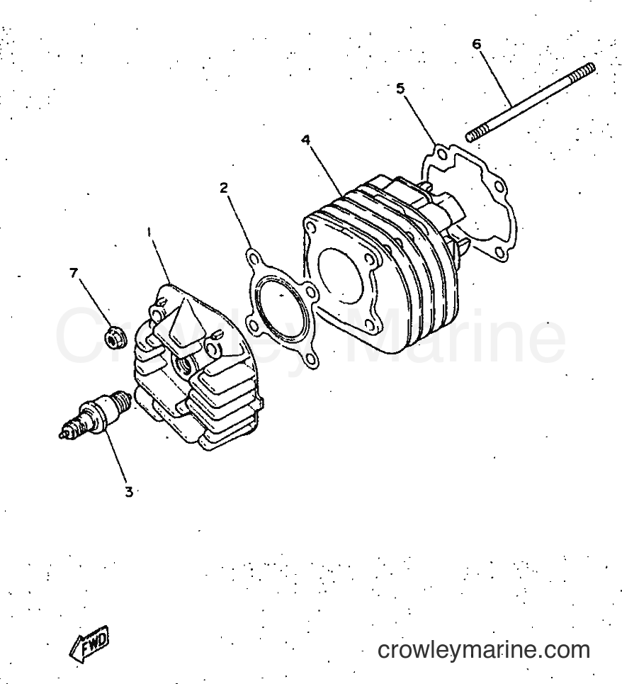 1998 Scooter YN50 - YN50 (5AD3) [99A] - CYLINDER