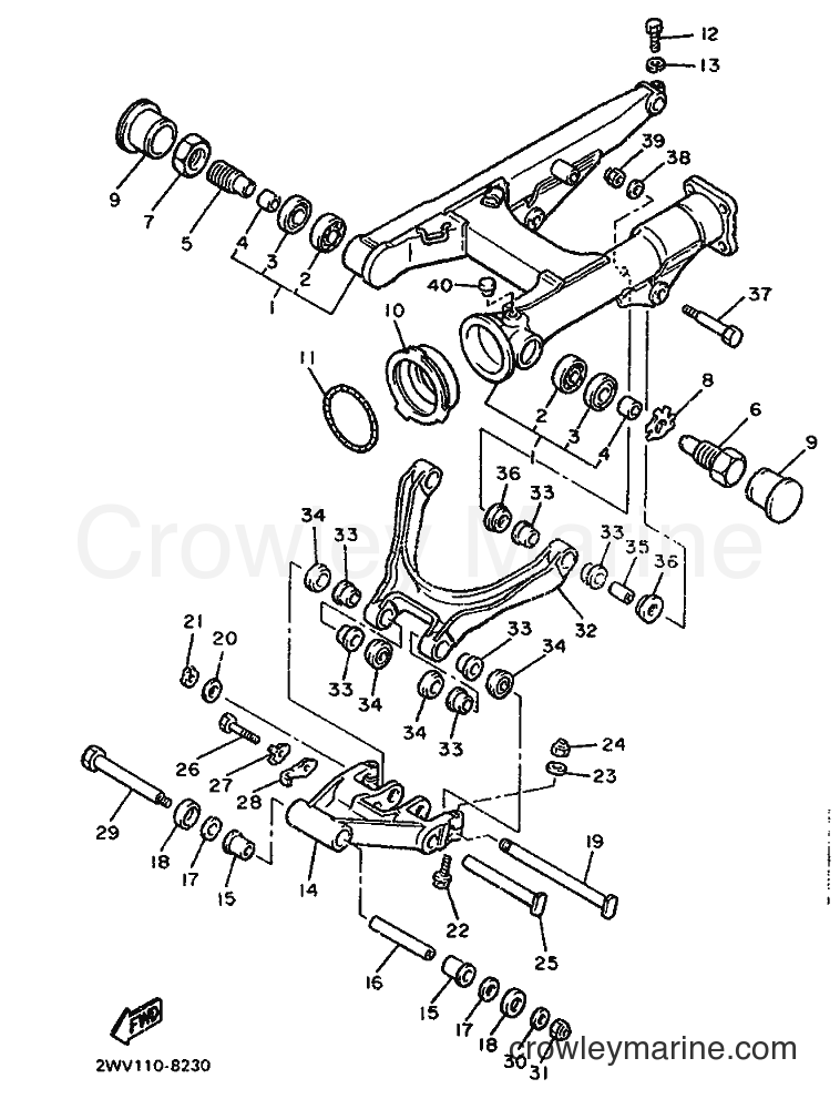 1989 Cruiser XVZ13TD - XVZ13TD (3JS1) [999] - REAR ARM