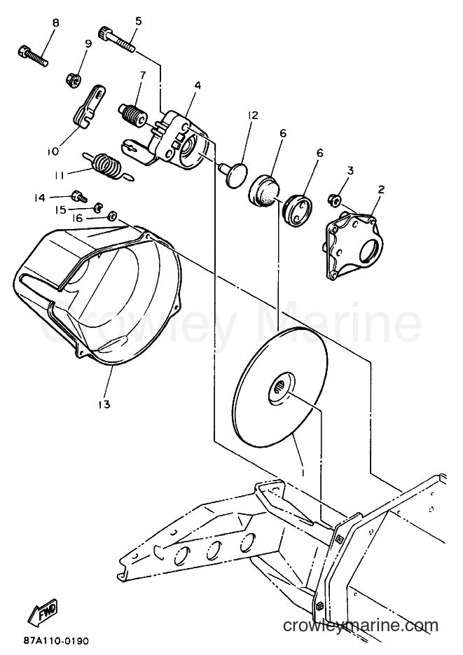 1991 Snowmobile SV125E - SV125E (88B1) [010] - BRAKE