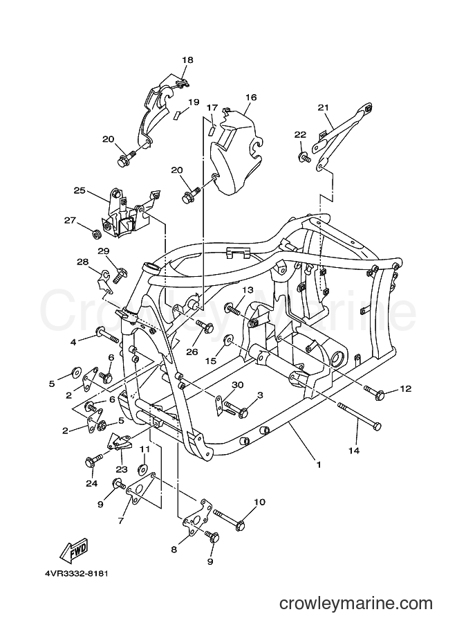 Yamaha Motors XVS650A (5BNA) [010] - FRAME