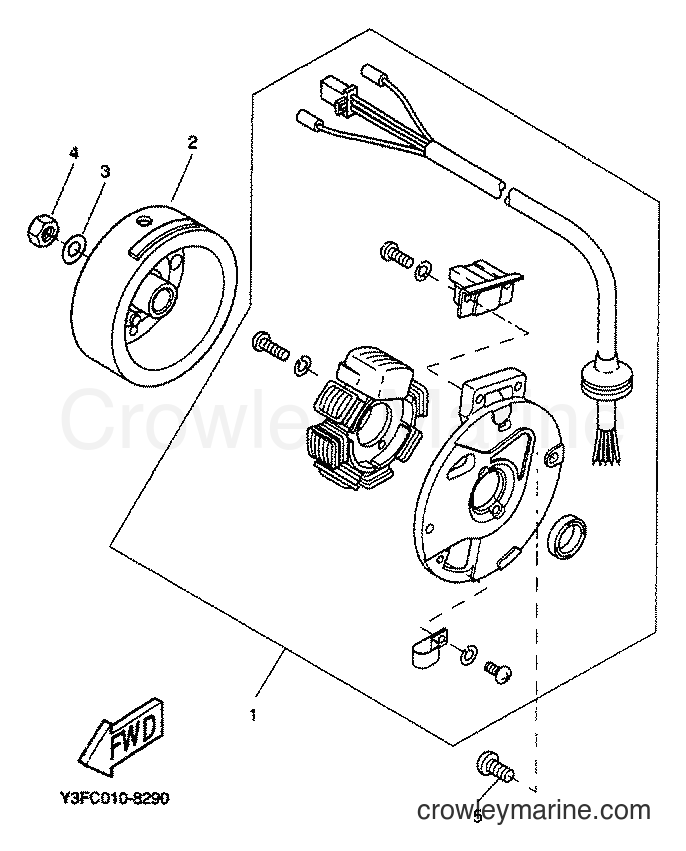 2001 Scooter EW50 - EW50 (5JH3) [020] - GENERADOR