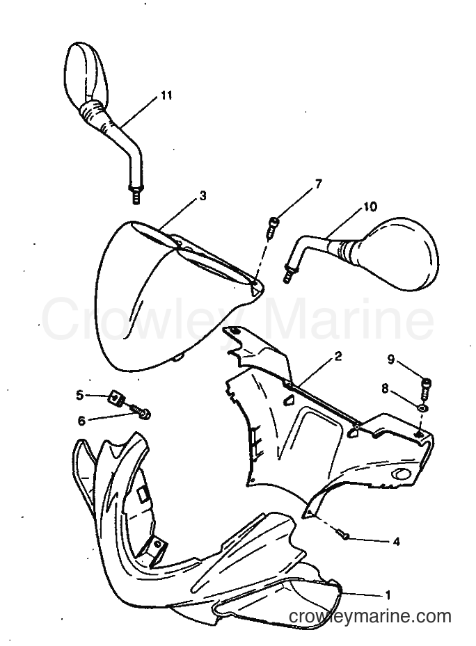 1999 Scooter YQ50 - YQ50 (5HEA) [010] - COWLING 1
