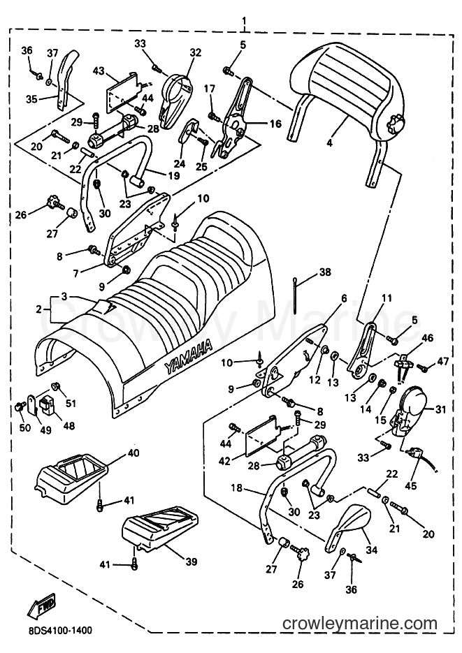 Yamaha Motors VX700 (8DS4) [020] - ALTERNATE FOR BODY RIGGING