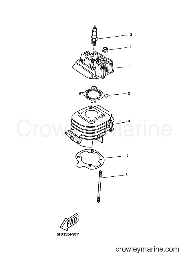 2000 Scooter EW50 - EW50 (5LH1) [010] - CYLINDER