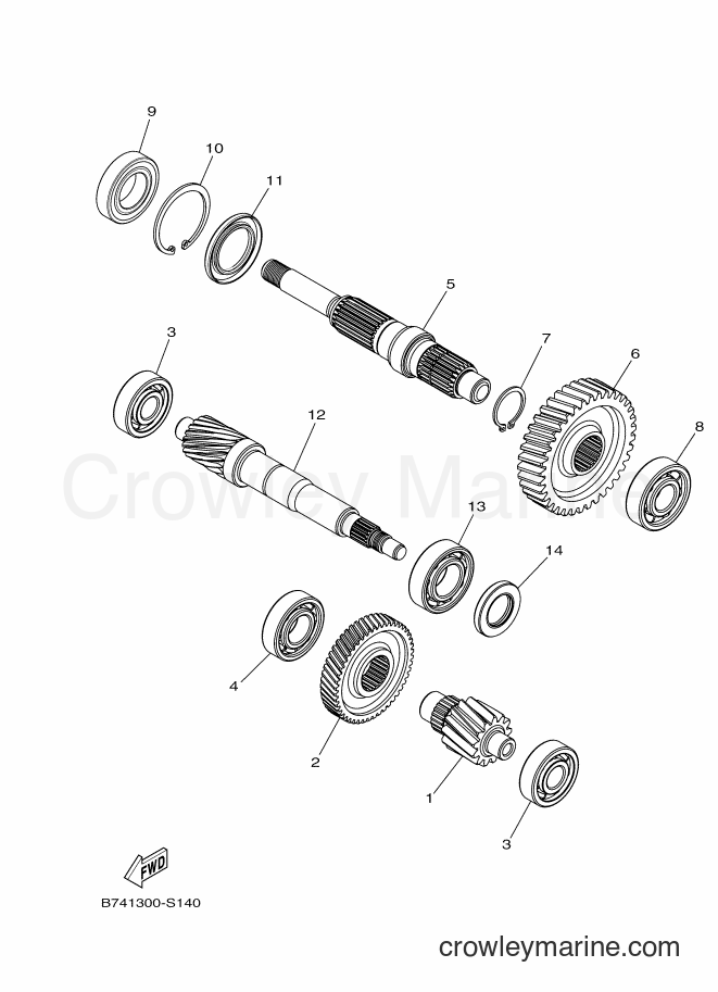 2017 Scooter CZD300-A - CZD300-A (B741) [010] - TRANSMISSION