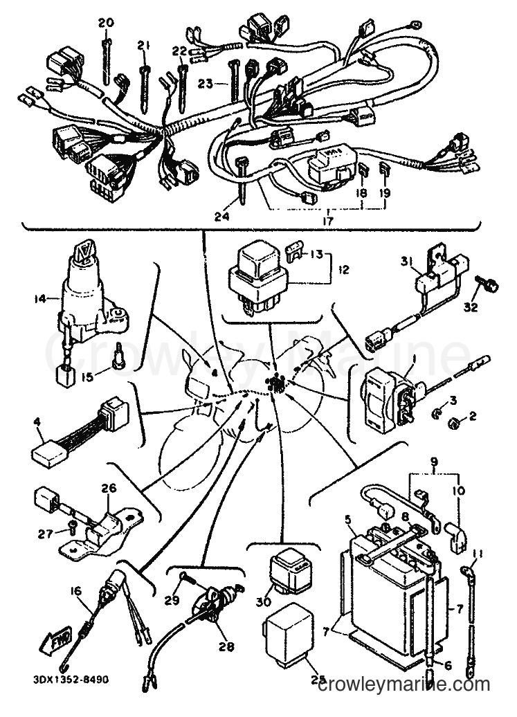 1988 Sport Bike FZ750 - FZ750 (3DX1) [99A] - ELECTRICAL 2