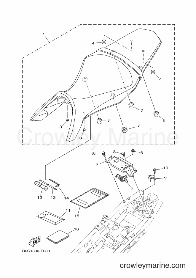 Yamaha Motors MTN850D (B6C1) [050] - SEAT