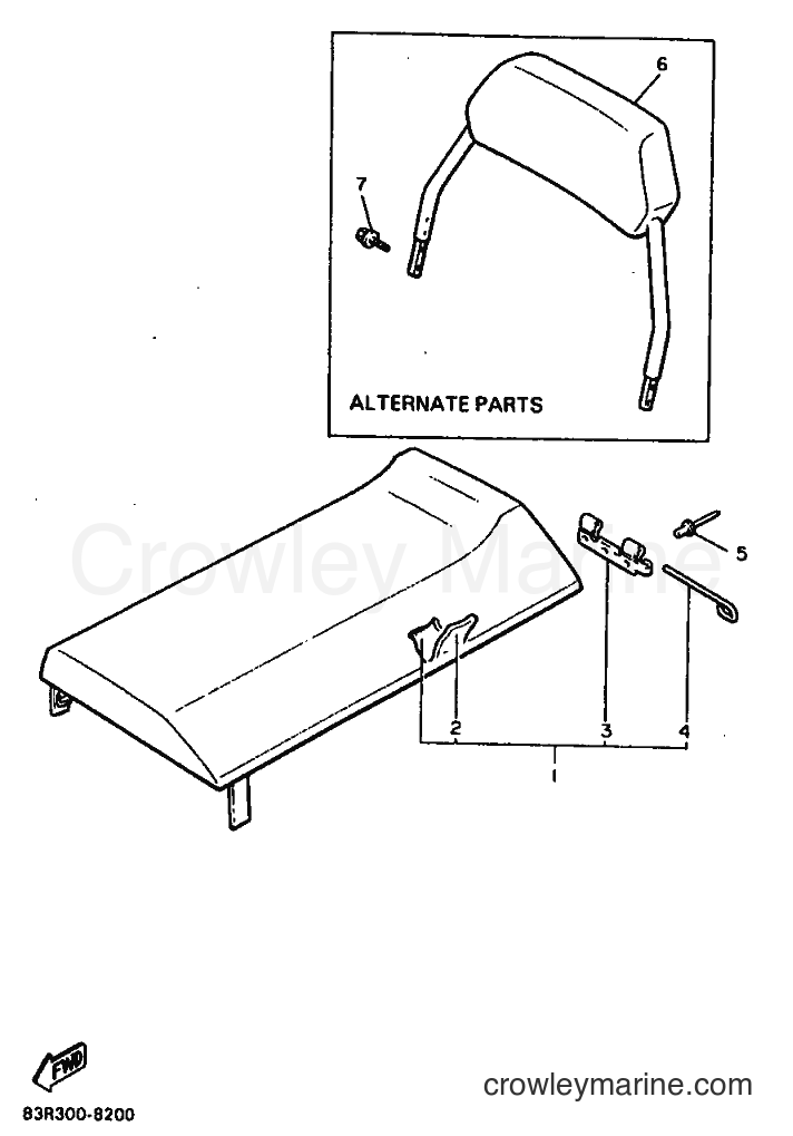 1988 Snowmobile VK540 - VK540 (84R0) [010] - SEAT
