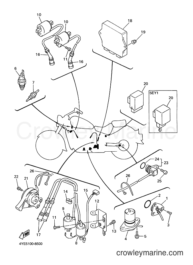 1998 Cruiser XVZ13AT - XVZ13AT (5EJ3) [020] - ELECTRICAL 2