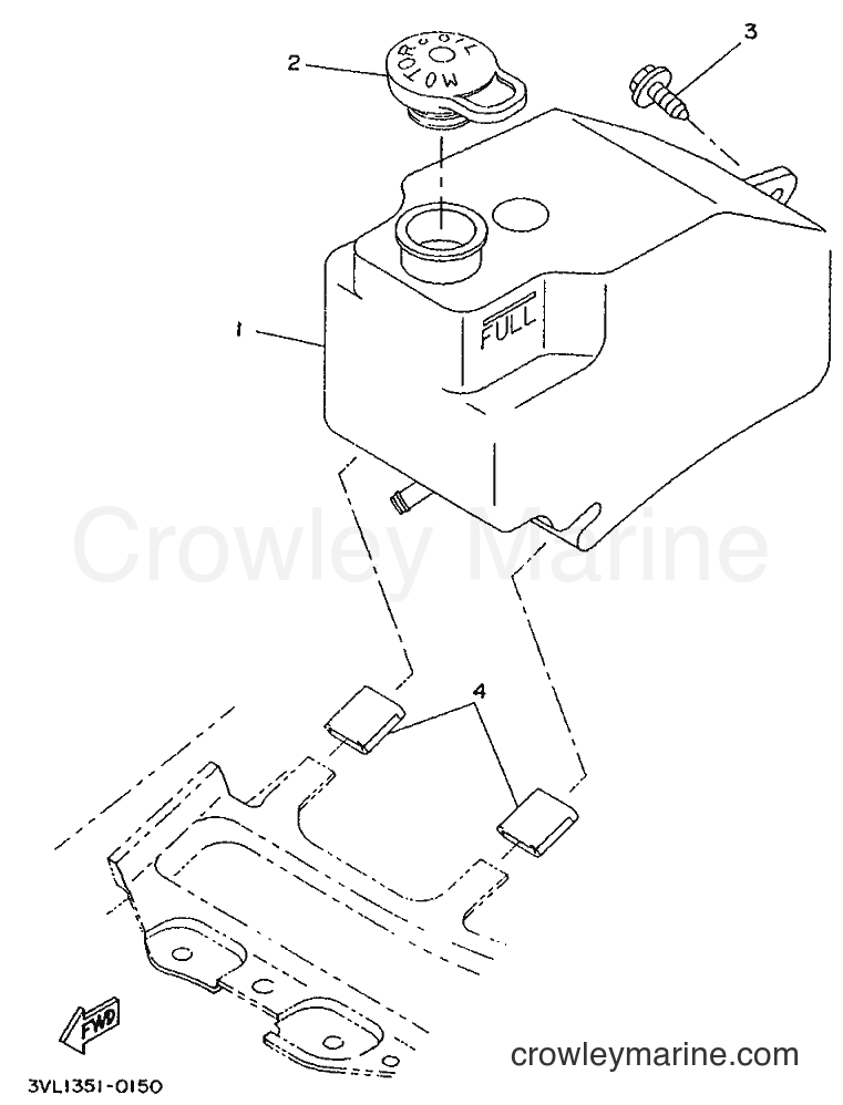 1995 Scooter CW50R - CW50R (4RD1) [999] - OIL TANK