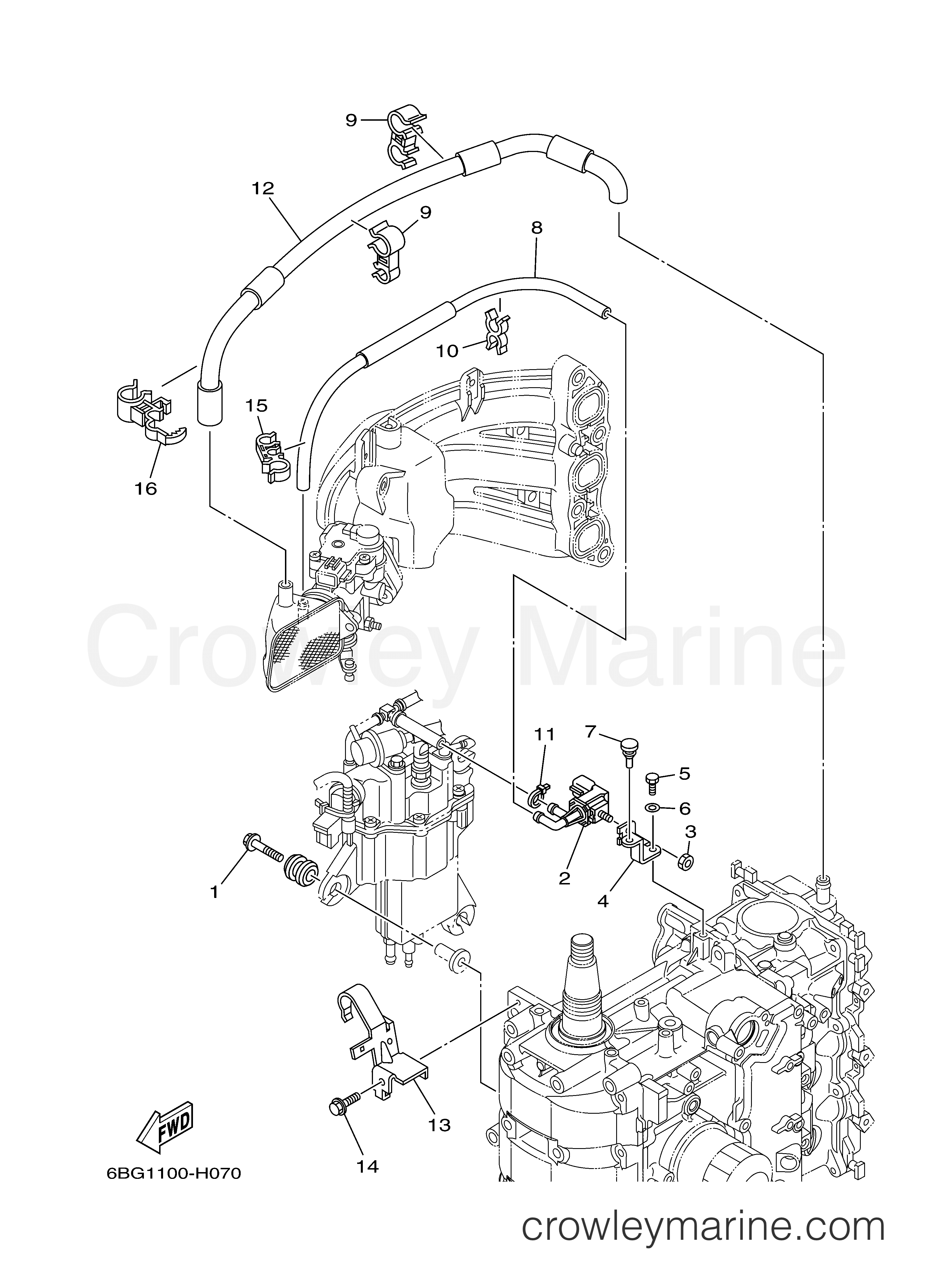 Yamaha Motors F40JEA - INTAKE 2