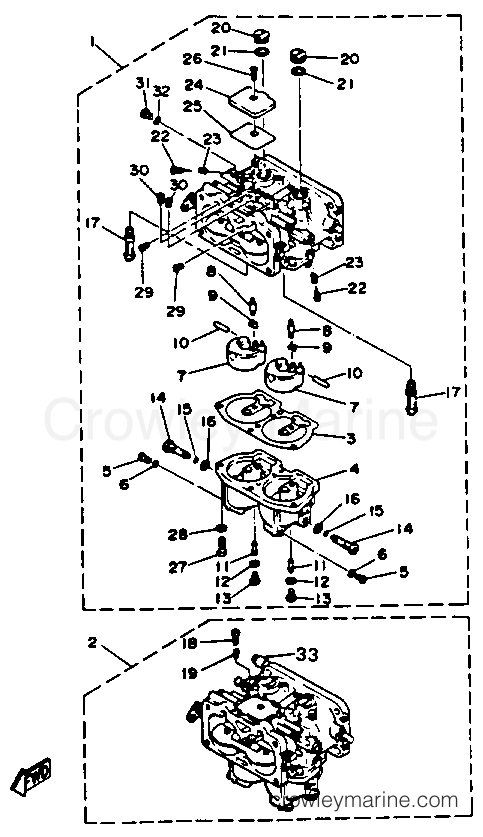 Yamaha Motors L130TXRQ - CARBURETOR