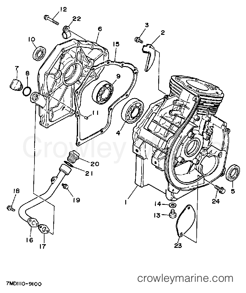 Yamaha Motors YG600DE - CRANKCASE