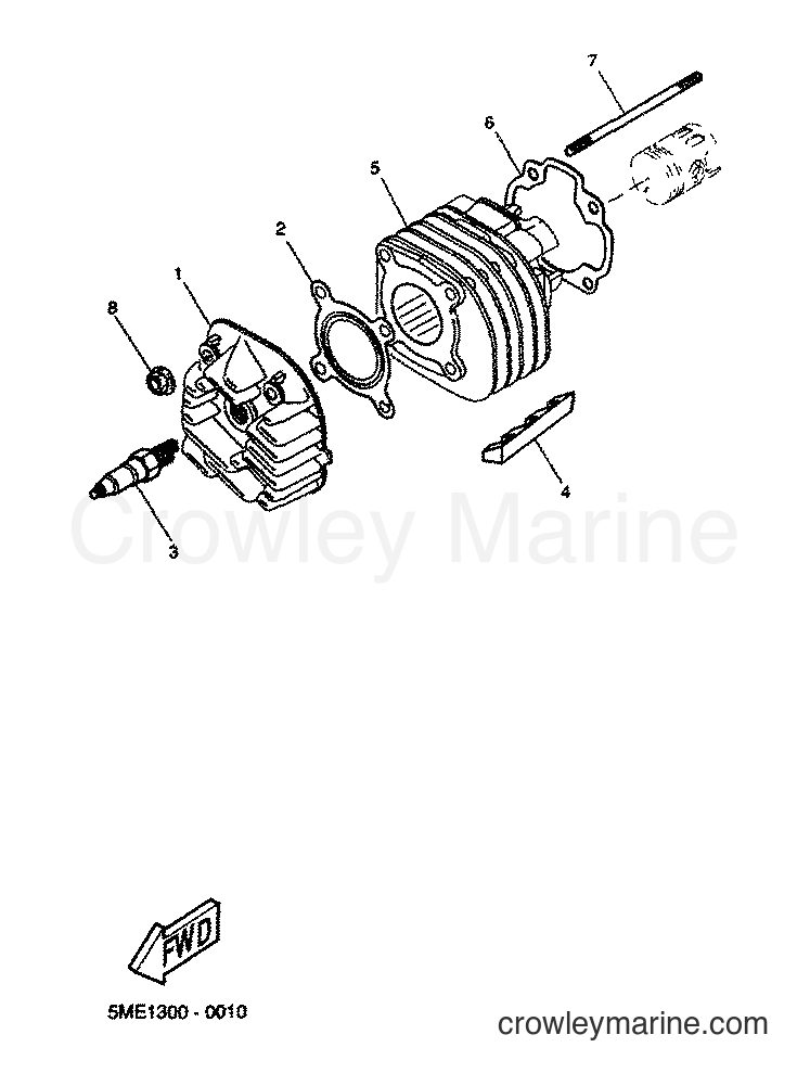 2001 Scooter YQ100 - YQ100 (5ME4) [060] - CYLINDER