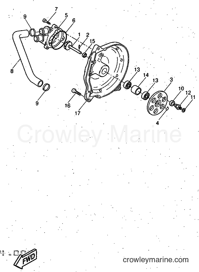 1997 Scooter YQ50 - YQ50 (5CL1) [999] - WATER PUMP