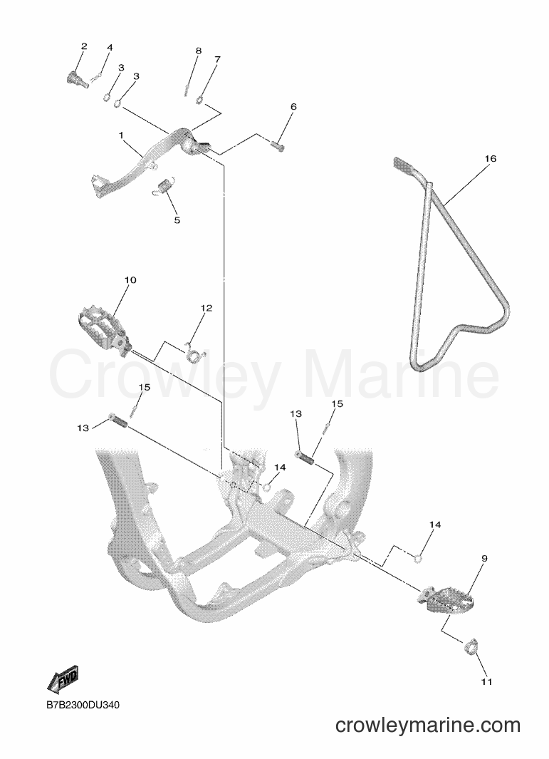2019 Dirt Bike YZ250F - YZ250F (B7B2) [010] - STAND & FOOTREST