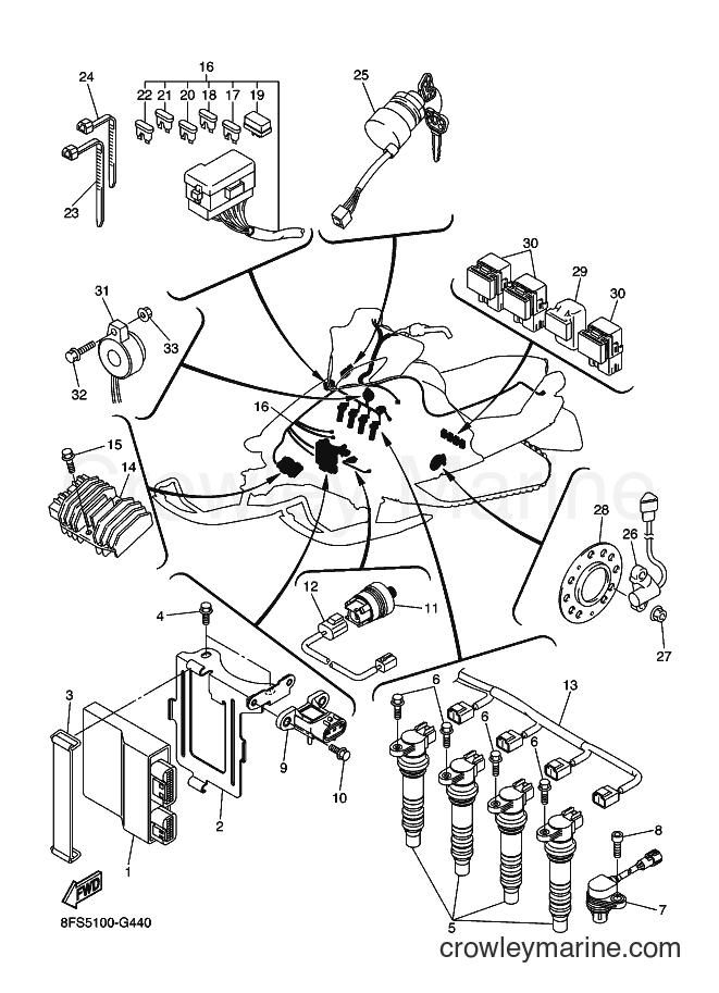 Yamaha Motors RX10M (8FS6) [010] - ELECTRICAL 1