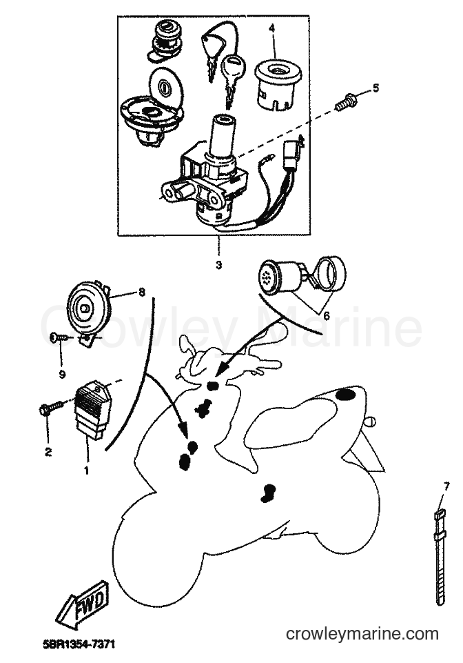 2001 Scooter YQ50 - YQ50 (5KH9) [010] - ELECTRICAL 1