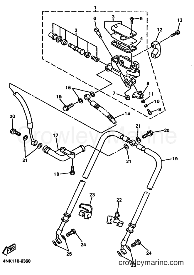 Yamaha Motors XVZ1300A (4YP1) [090] - FRONT MASTER CYLINDER