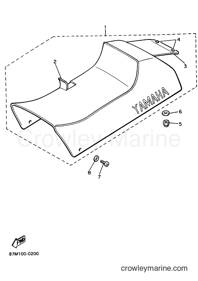 1990 Snowmobile EX570P - EX570P (87N1) [999] - SEAT