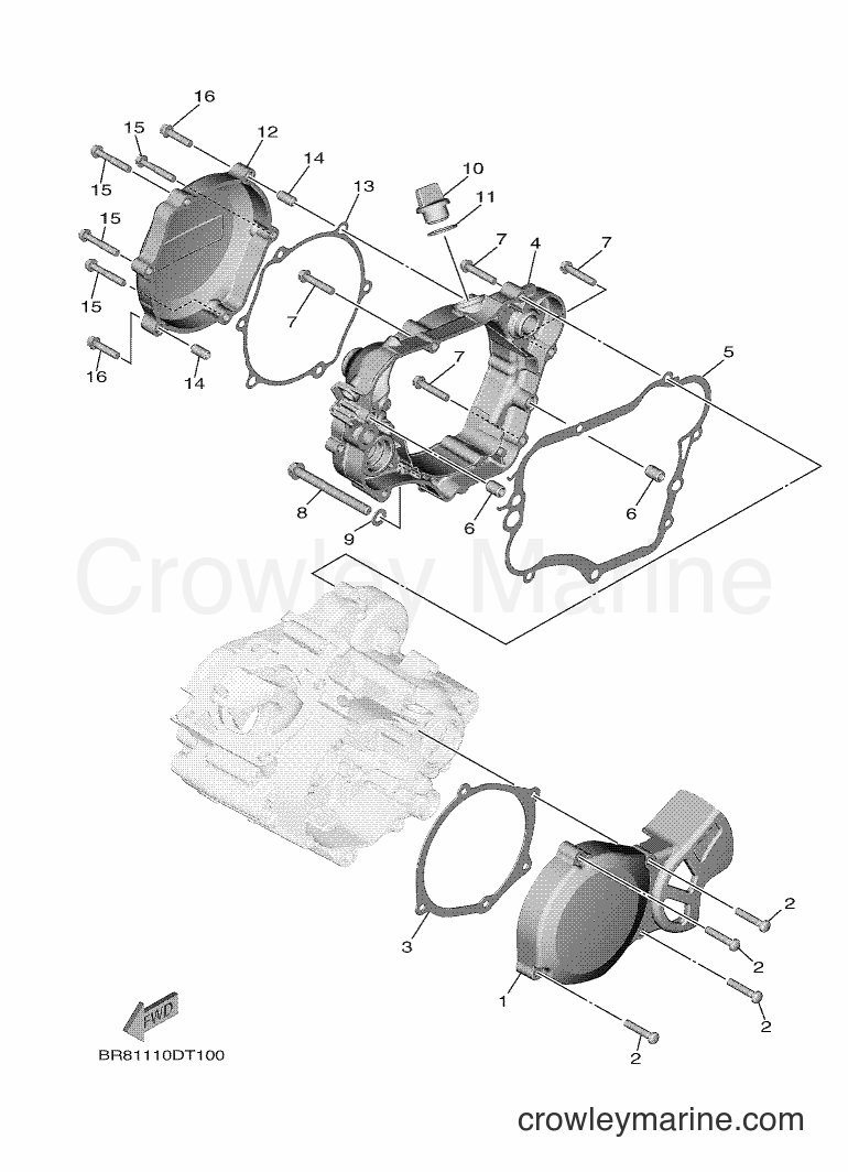 2018 Dirt Bike YZ65 - YZ65 (BR82) [010] - CRANKCASE COVER
