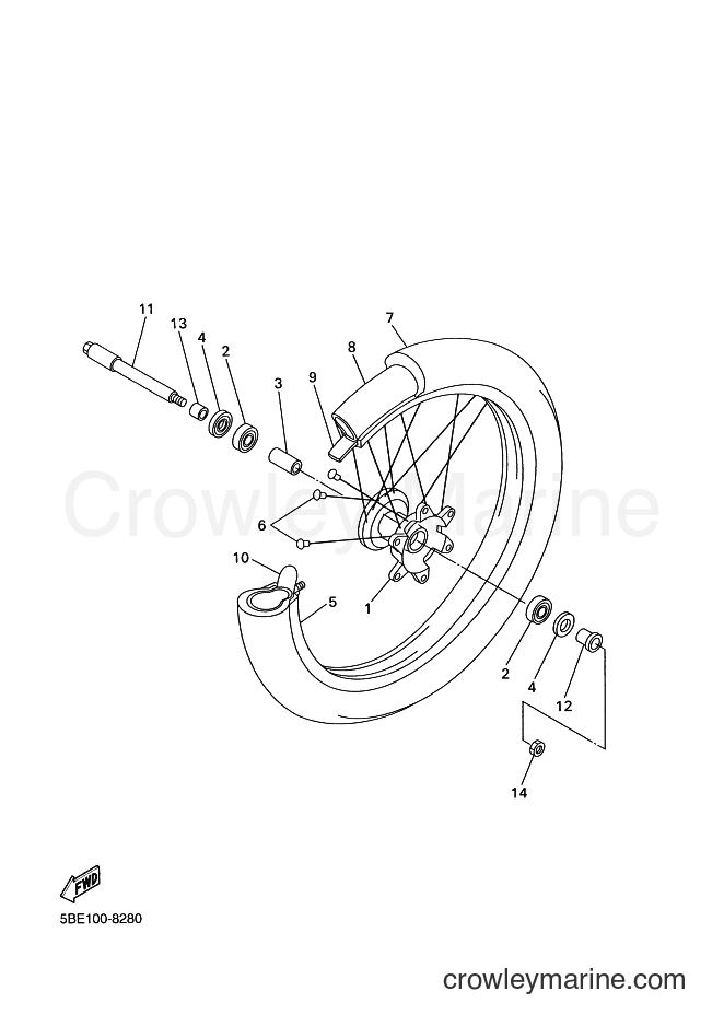 ヤマハ　YZF -R1/R1M(2020~)　サービスマニュアル Diagram 04 Yamaha Yz450f PLUG, SCREW