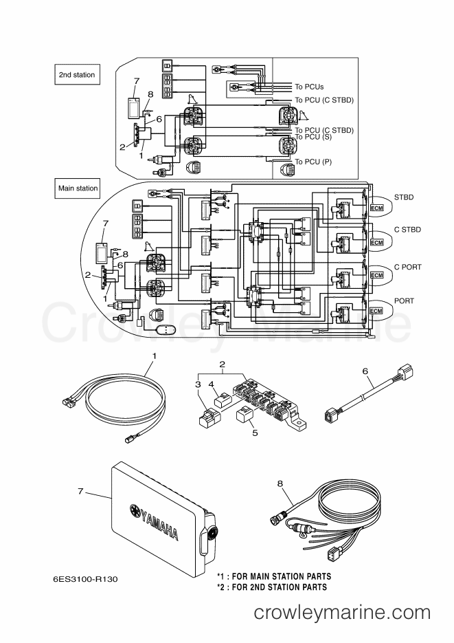Yamaha Motors JOYSTICK (TRIPLE-2F) (6ES3) [050] - MULTI DISPLAY (QUAD)
