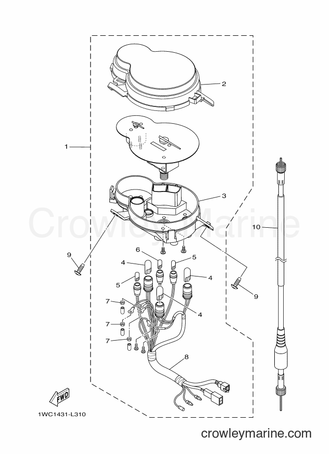 Yamaha Motors XC115S (1WC2) [010] - METER