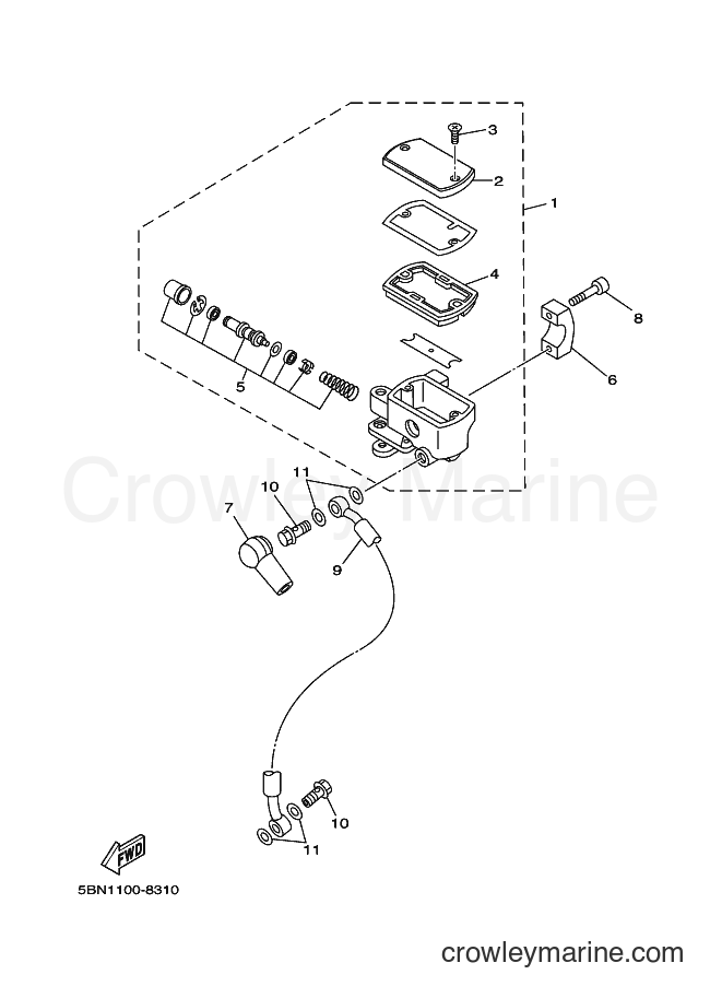 Yamaha Motors XVS650A (5BN4) [110] - FRONT MASTER CYLINDER