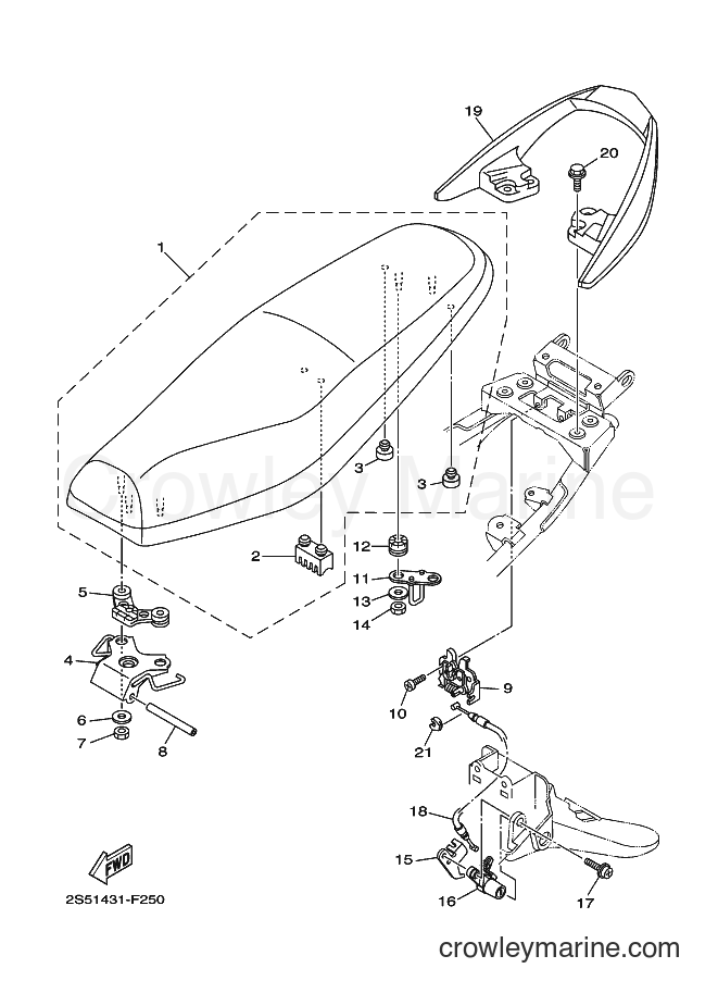 2012 Scooter T135F - T135F (2S57) [010] - SEAT