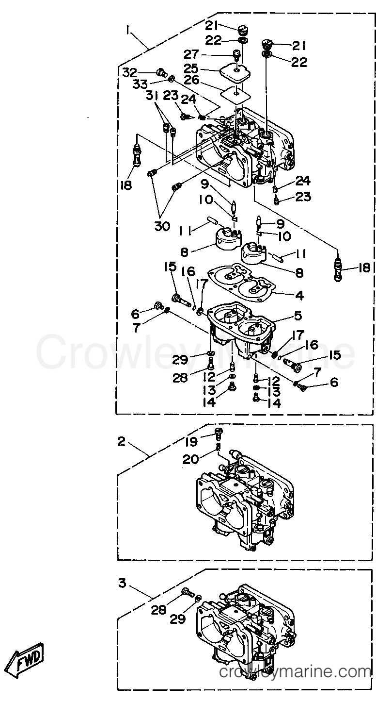 Yamaha Motors 225TLRS - CARBURETOR