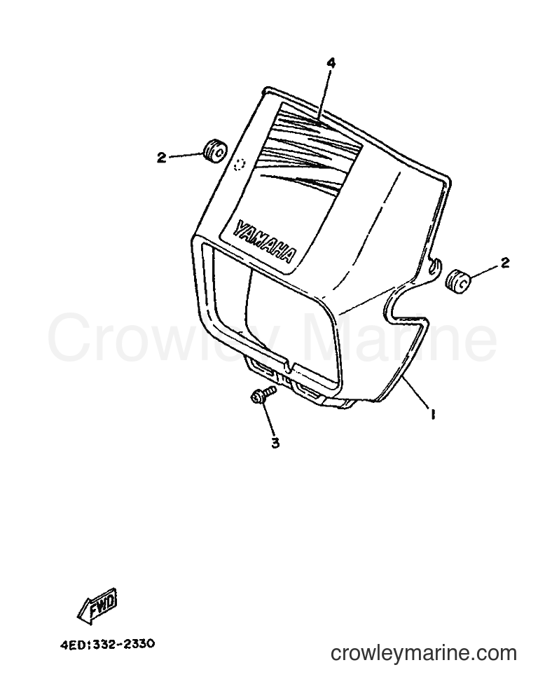 1992 Scooter DT80LC - DT80LC (4ED1) [999] - COWLING 1