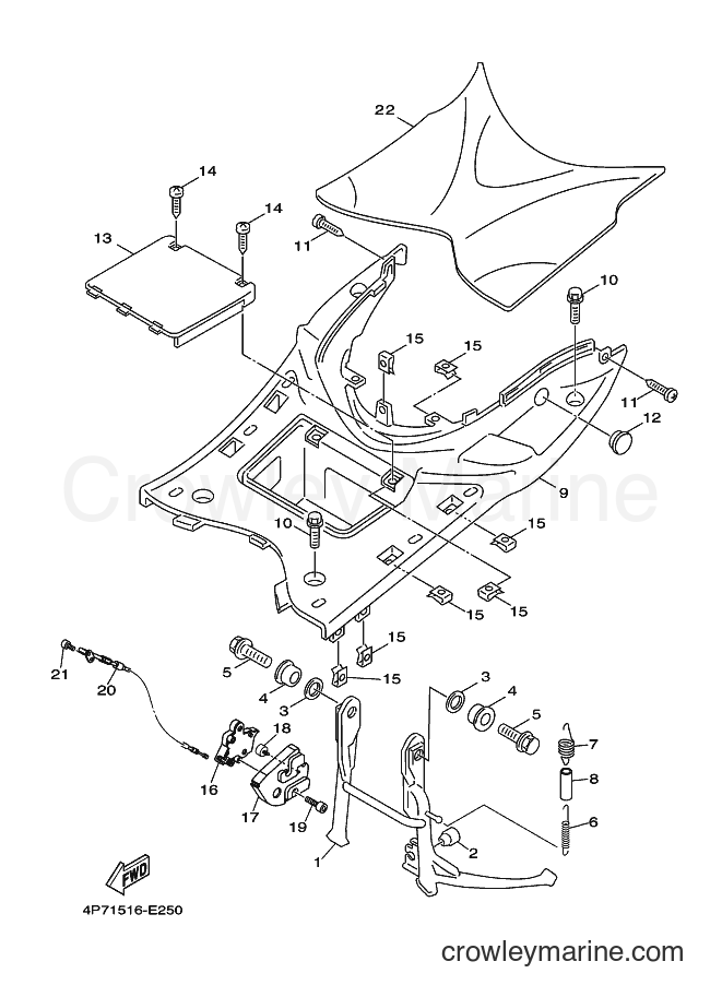 2006 Scooter XC125E - XC125E (4P71) [010] - STAND & FOOTREST