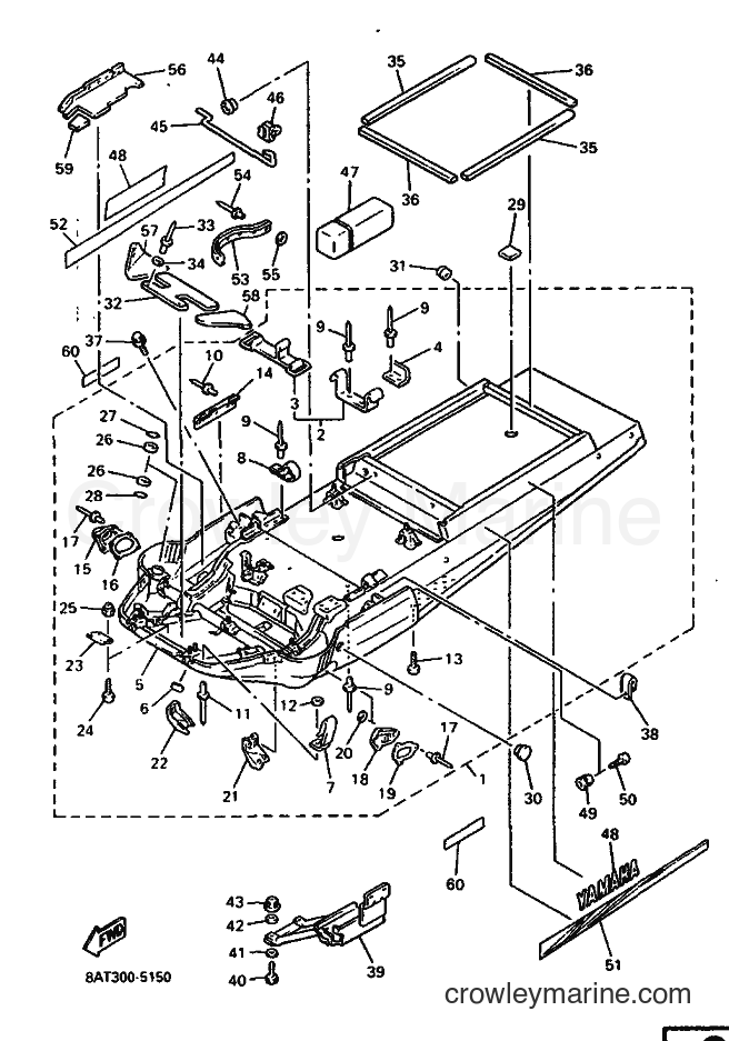 1995 Snowmobile VK540E - VK540E (8AT3) [010] - FRAME