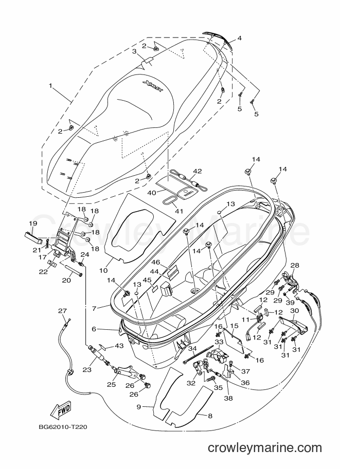 Yamaha Motors CZD250-A (BG62) [010] - SEAT