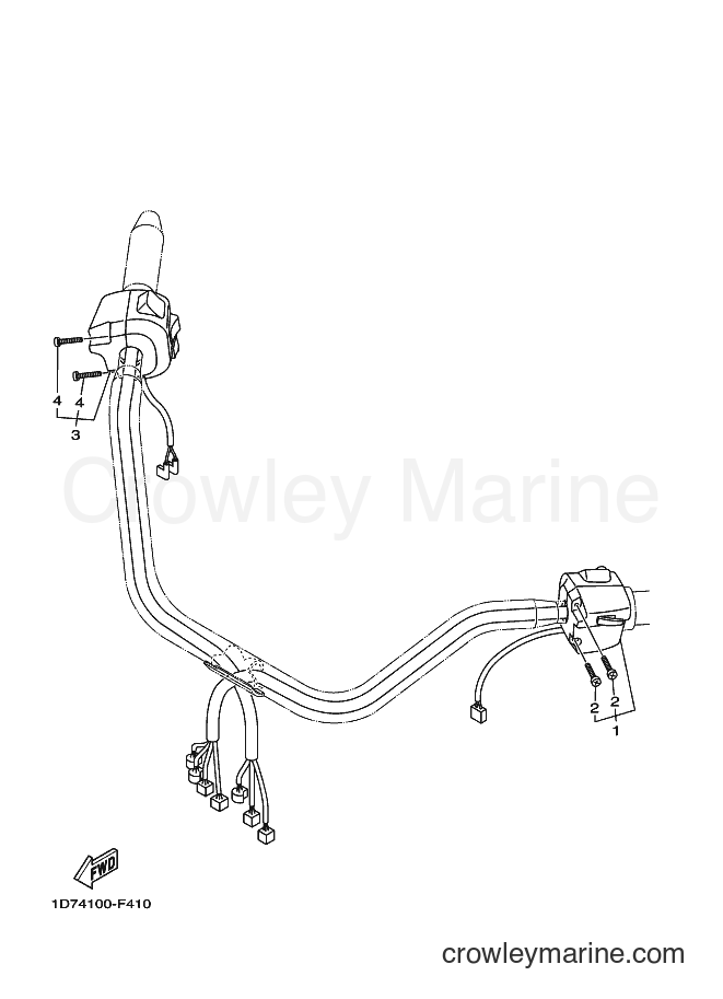 Yamaha Motors XV1900A (4D47) [010] - HANDLE SWITCH & LEVER