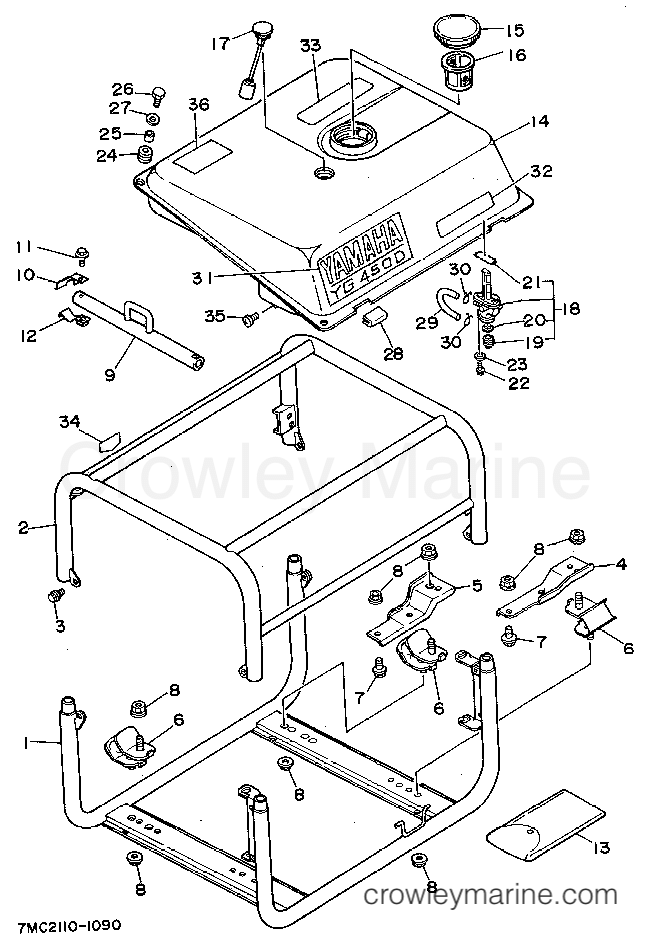 Yamaha Motors YG450D - FRAME - FUEL TANK