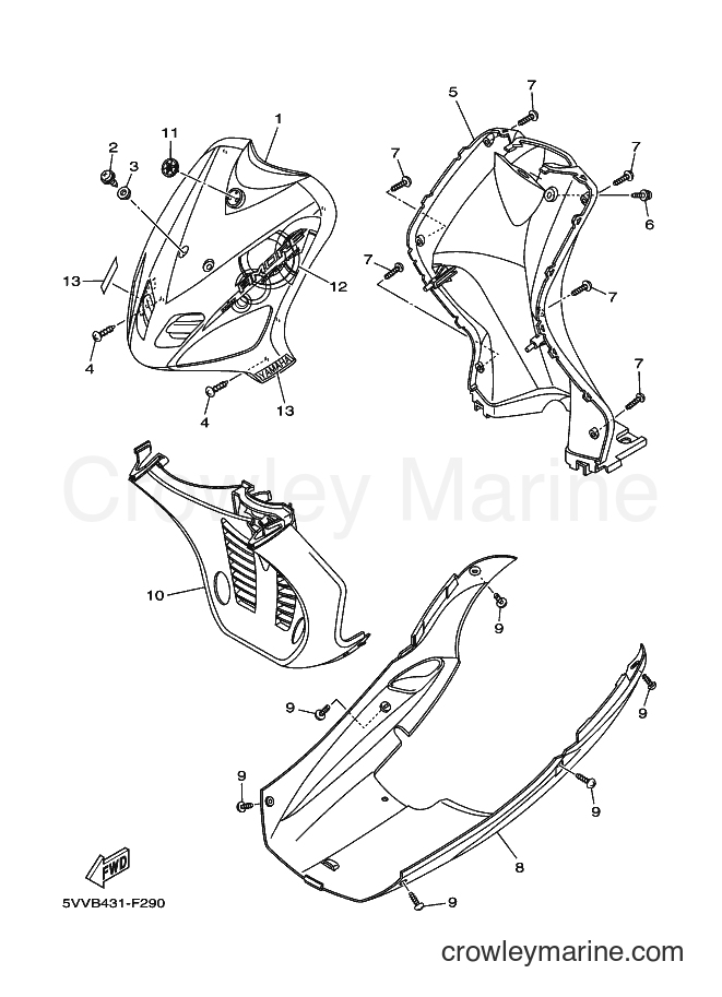 2007 Scooter AL115S - AL115S (5VVB) [010] - LEG SHIELD