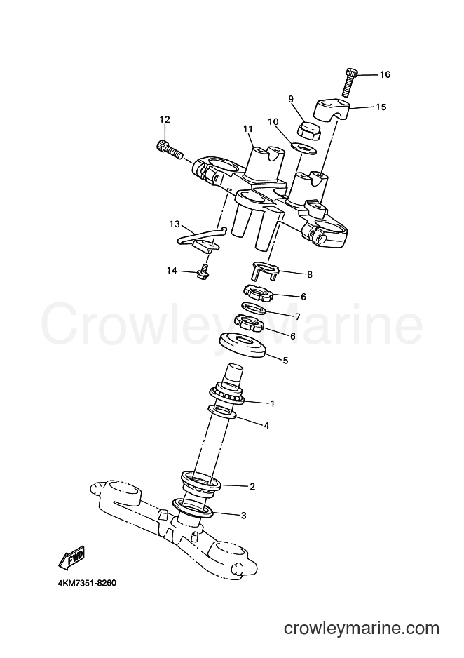 2002 Street Bike XJ900S - XJ900S (4KMD) [010] - STEERING
