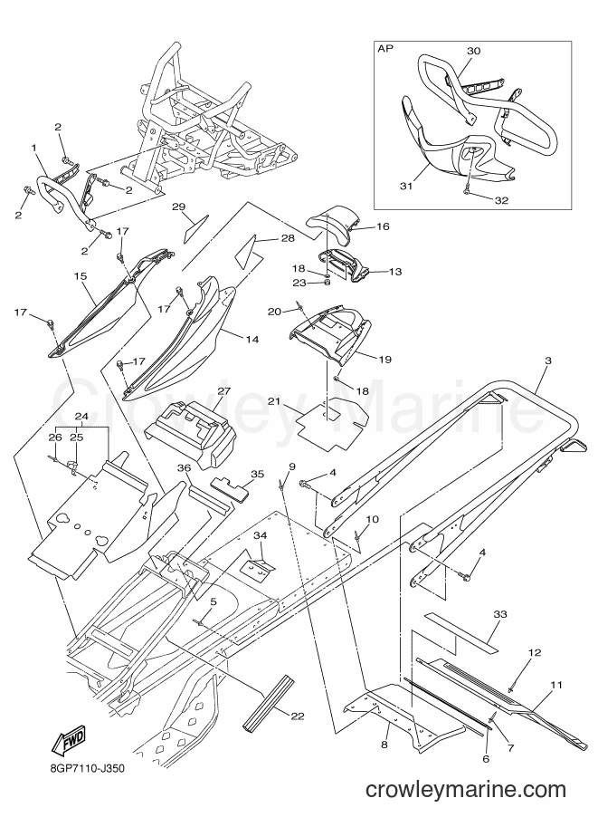 2012 Snowmobile RPZ50M - RPZ50M (8GPC) [010] - BUMPER