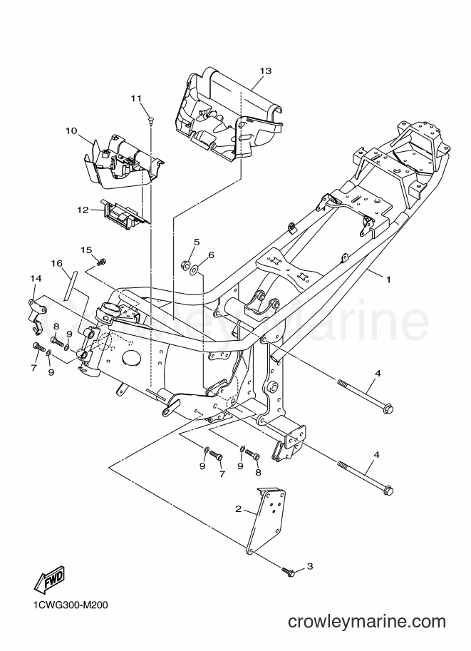 2014 Street Bike XJ6F - XJ6F (1CWP) [040] - FRAME