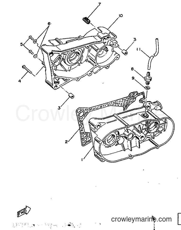 1986 Scooter ME50 - ME50 (1TK) [999] - CRANKCASE